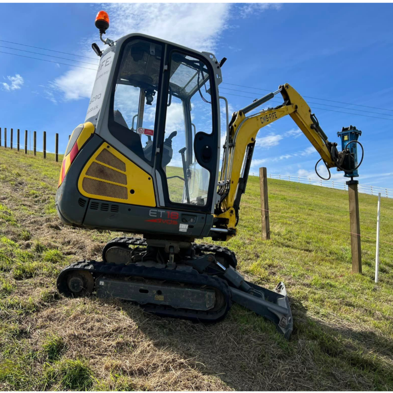 Excavator Post Knocker